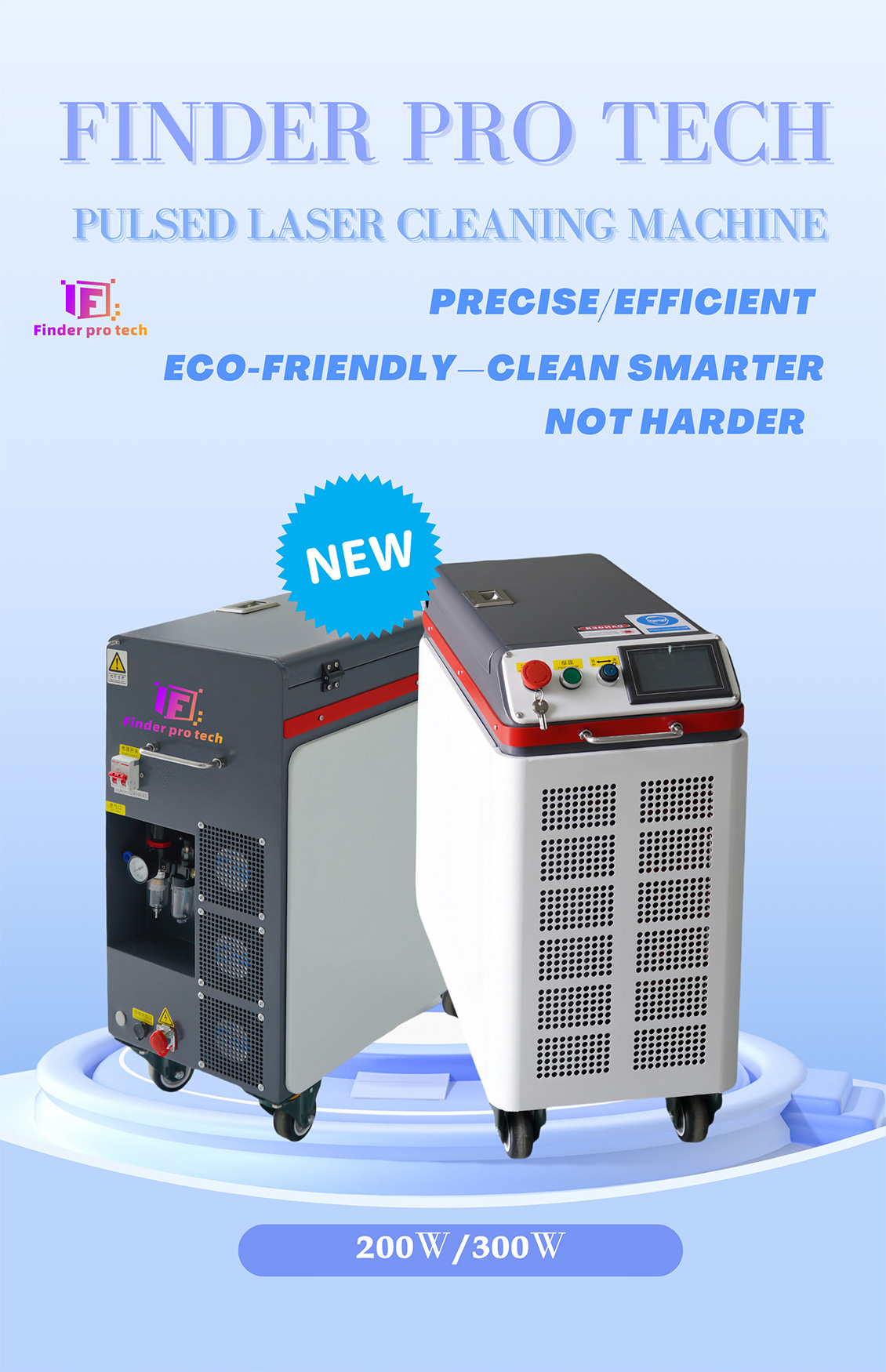 FD-GC200W/300W Pulsed Laser Cleaning Machine Features